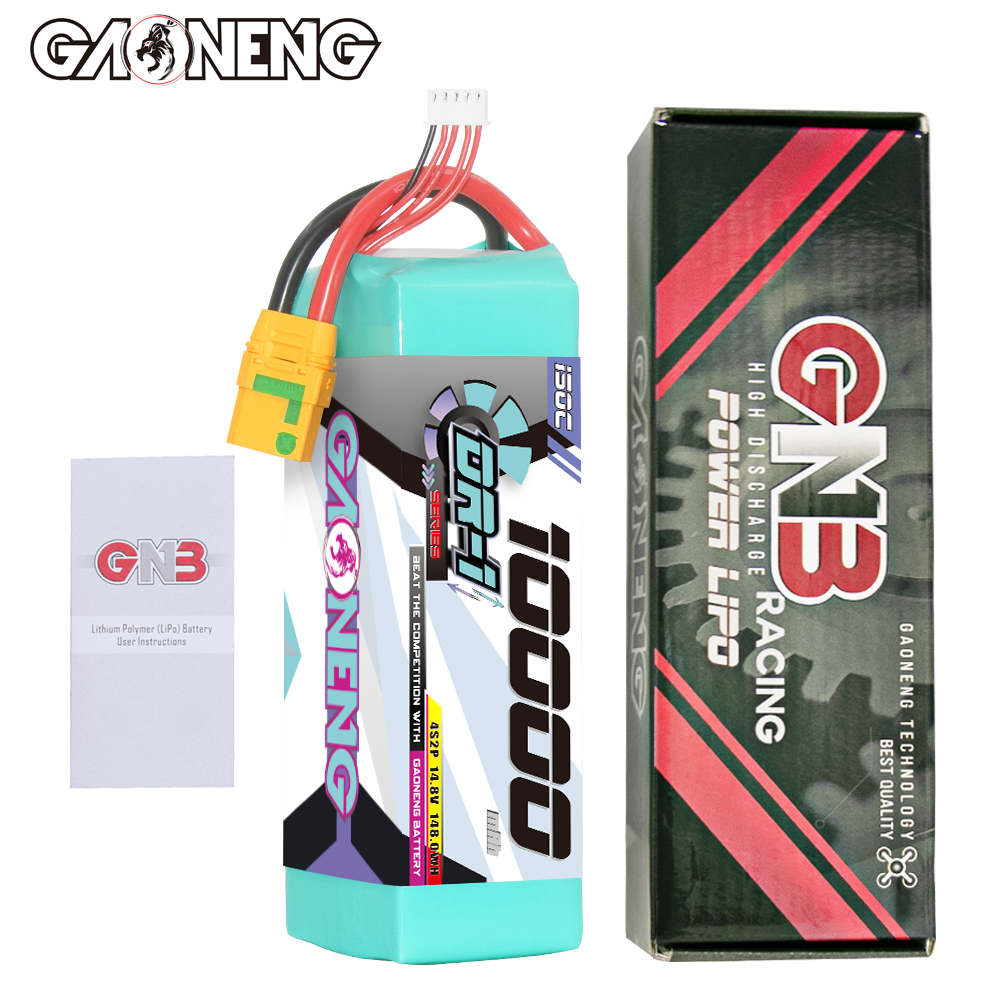 GAONENG GNB DR-1 Series 4S 14.8V 10000mAh 150C LiPo Battery XT90S Anti Spark