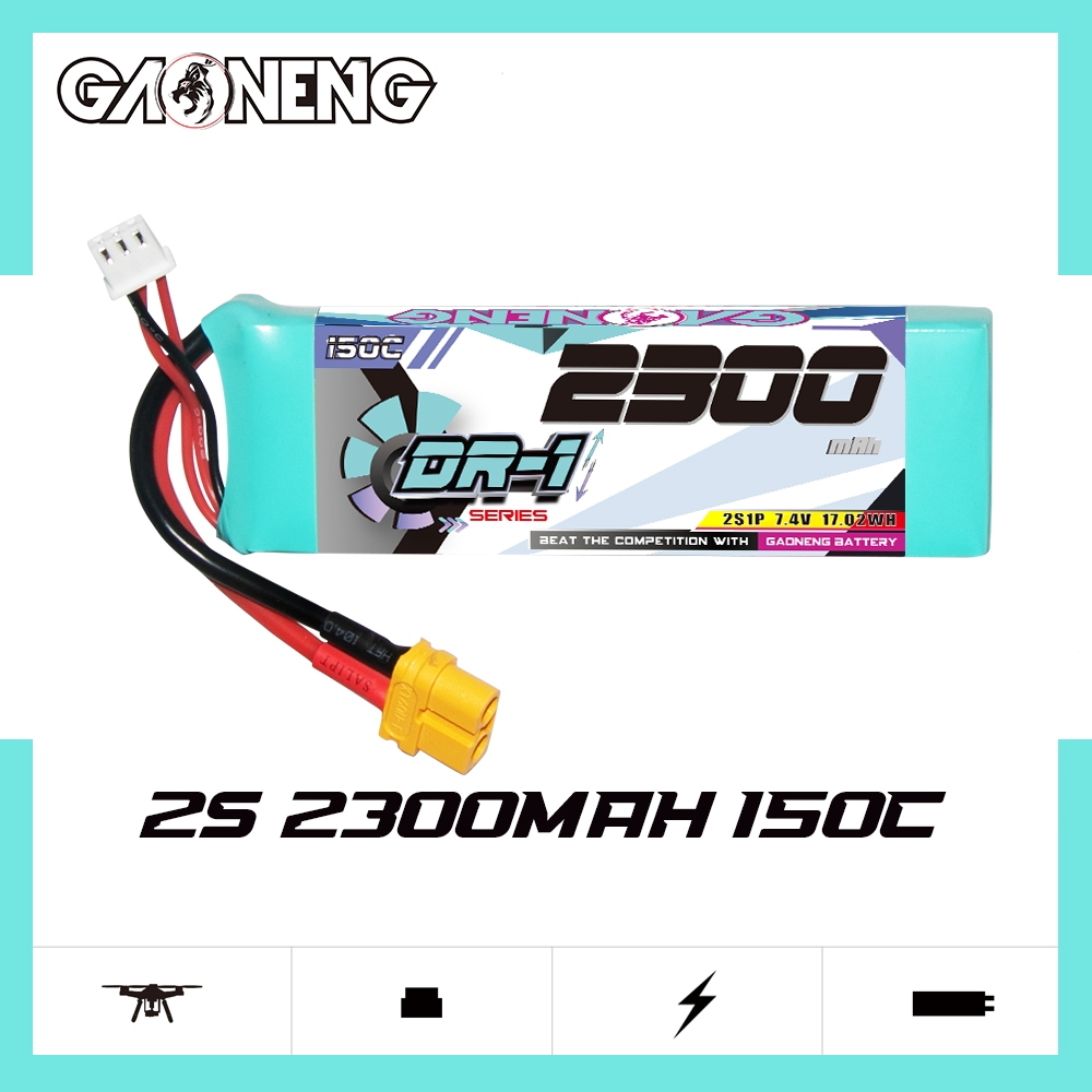 GAONENG GNB DR-1 Series 2S 7.4V 2300mAh 150C LiPo Battery XT60