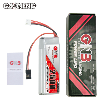 2PCS - GAONENG GNB 2S 7.6V 2500mAh 10C LiPo Battery JR for TX RX Servo Nitro Car
