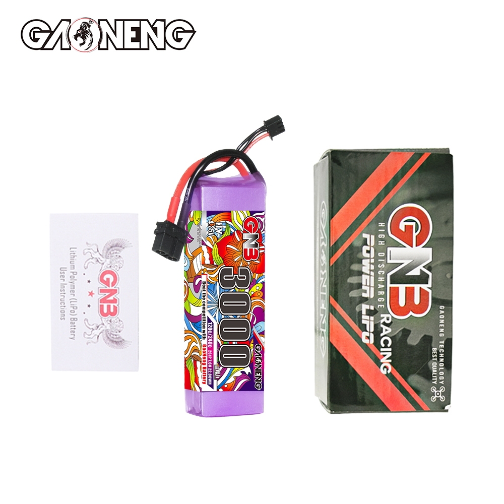 GAONENG GNB LiHV 2S 7.6V 3000mAh 120C LiPo Battery XT60 Connector