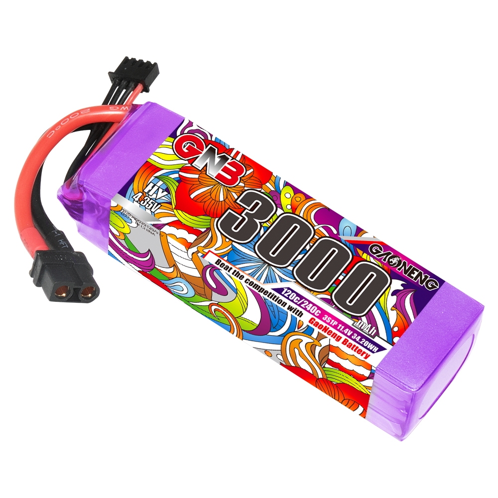 GAONENG GNB 3S 11.4V 3000mAh 120C XT60 LiPo Battery Drone FPV Air Wing