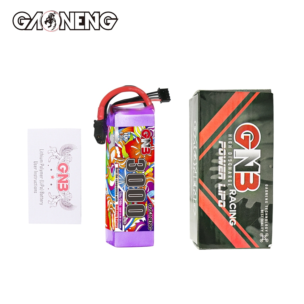 GAONENG GNB LiHV 3S 11.4V 3000mAh 120C XT60 LiPo Battery
