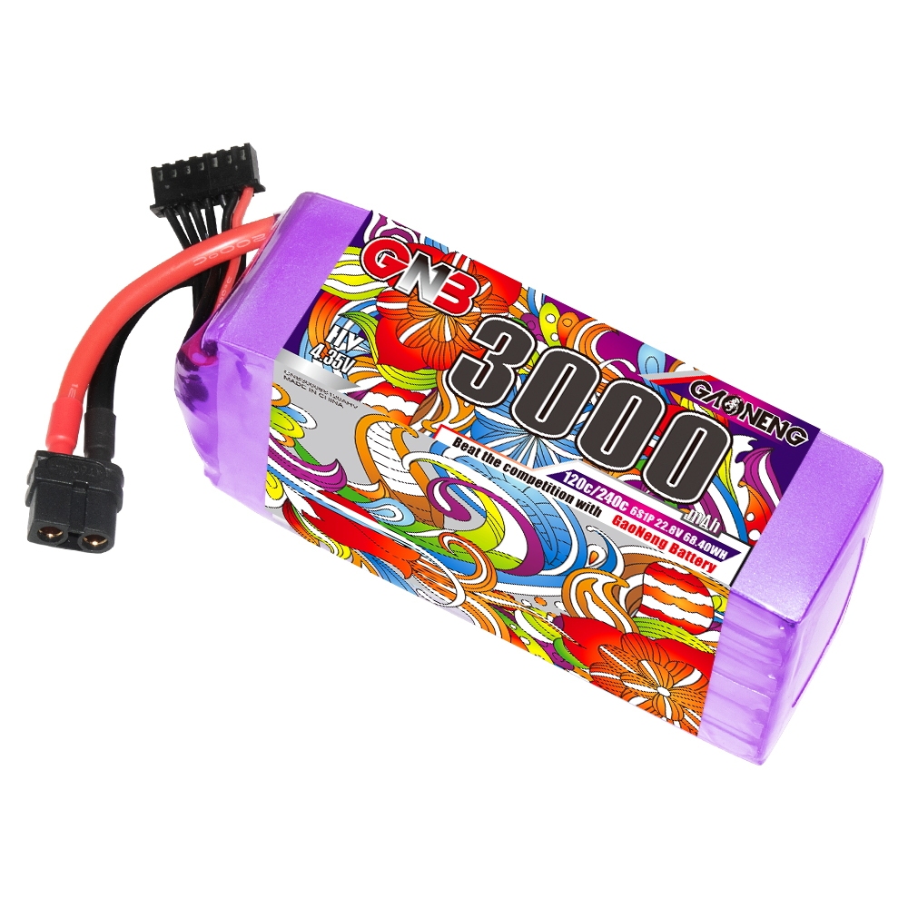 GAONENG GNB 6S 22.8V 3000mAh 120C XT60 LiPo Battery Drone FPV Air Wing