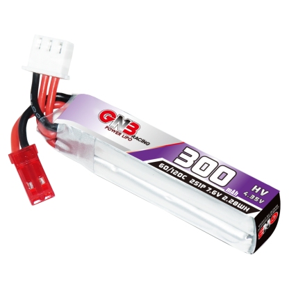 GAONENG GNB LiHV 2S 7.6V 300mAh 60C JST LiPo Battery