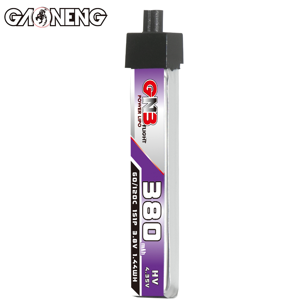 GAONENG GNB LiHV 1S 3.8V 380mAh 60C A30 Plastic Head LiPo Battery