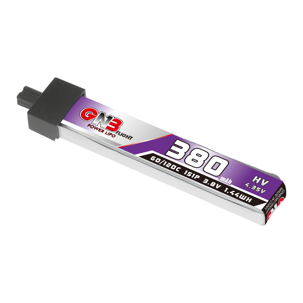 GAONENG GNB LiHV 1S 3.8V 380mAh 60C A30 Plastic Head LiPo Battery