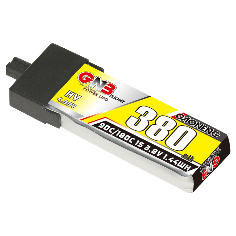 GAONENG GNB LiHV 1S 3.8V 380mAh 90C A30 Plastic Head LiPo Battery