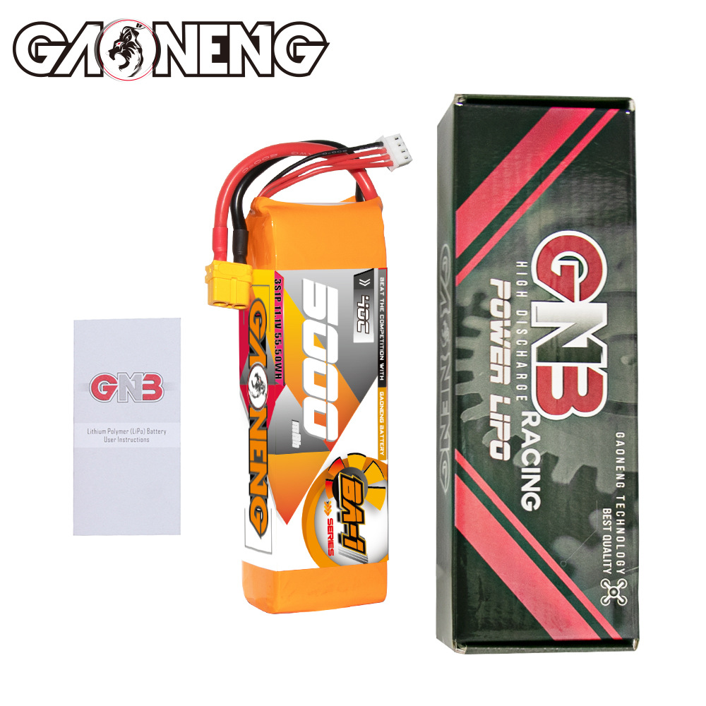 GAONENG GNB BA-1 Series 3S 11.1V 5000mAh 40C LiPo Battery XT60