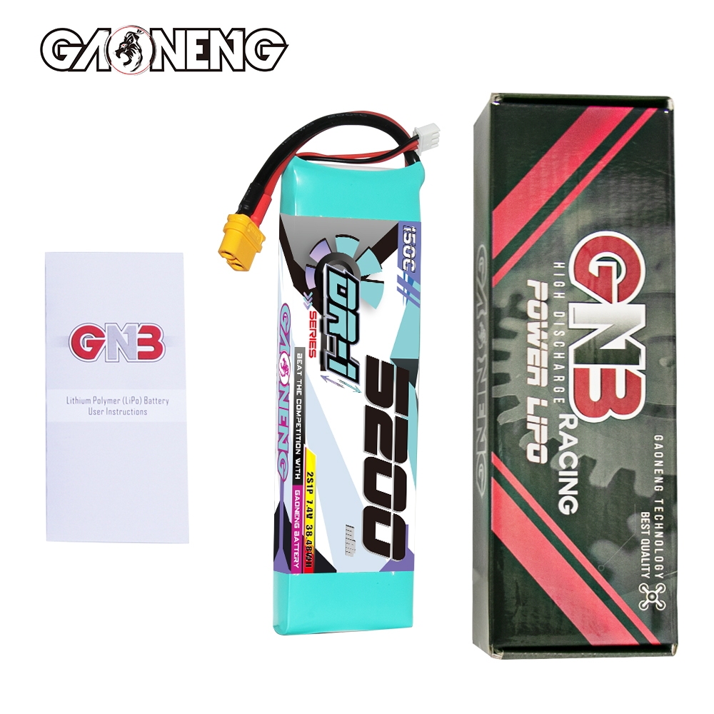 GAONENG GNB DR-1 Series 2S 7.4V 5200mAh 150C LiPo Battery XT60
