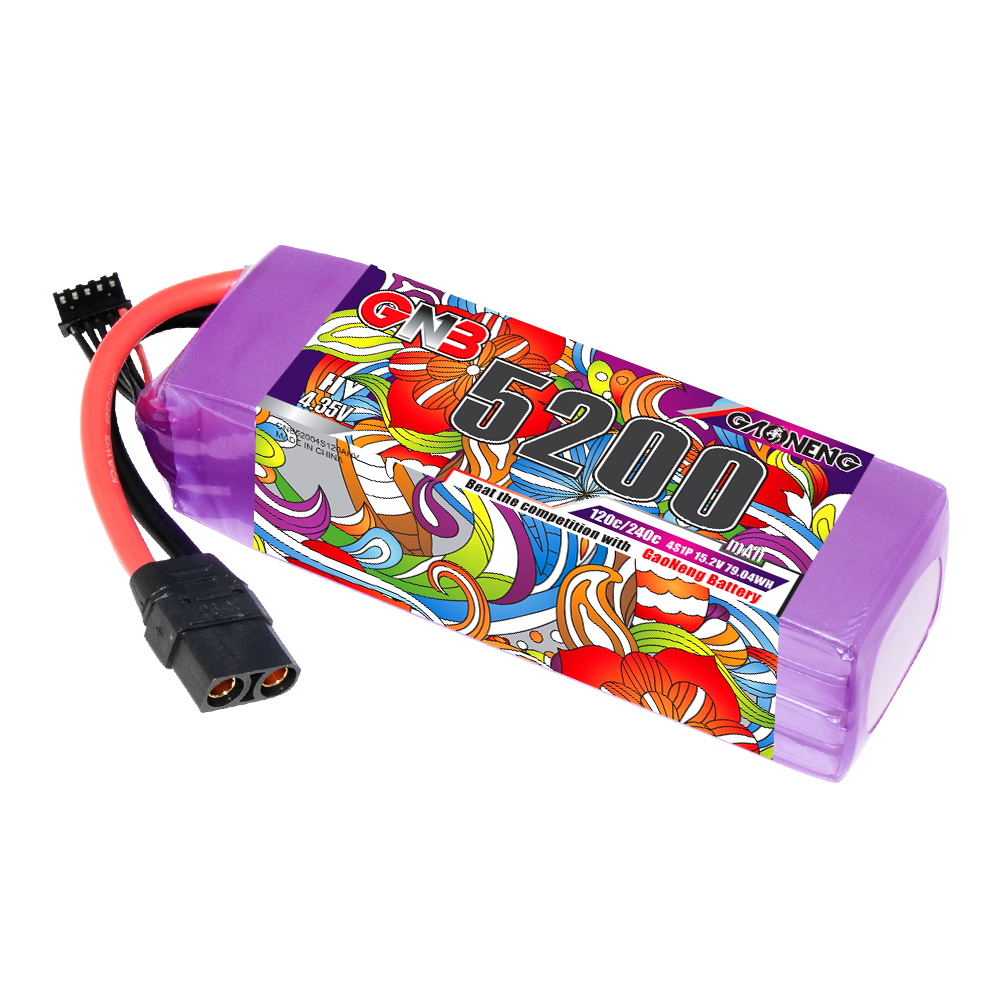 GAONENG GNB LiHV 4S 15.2V 5200mAh 120C LiPo Battery XT90