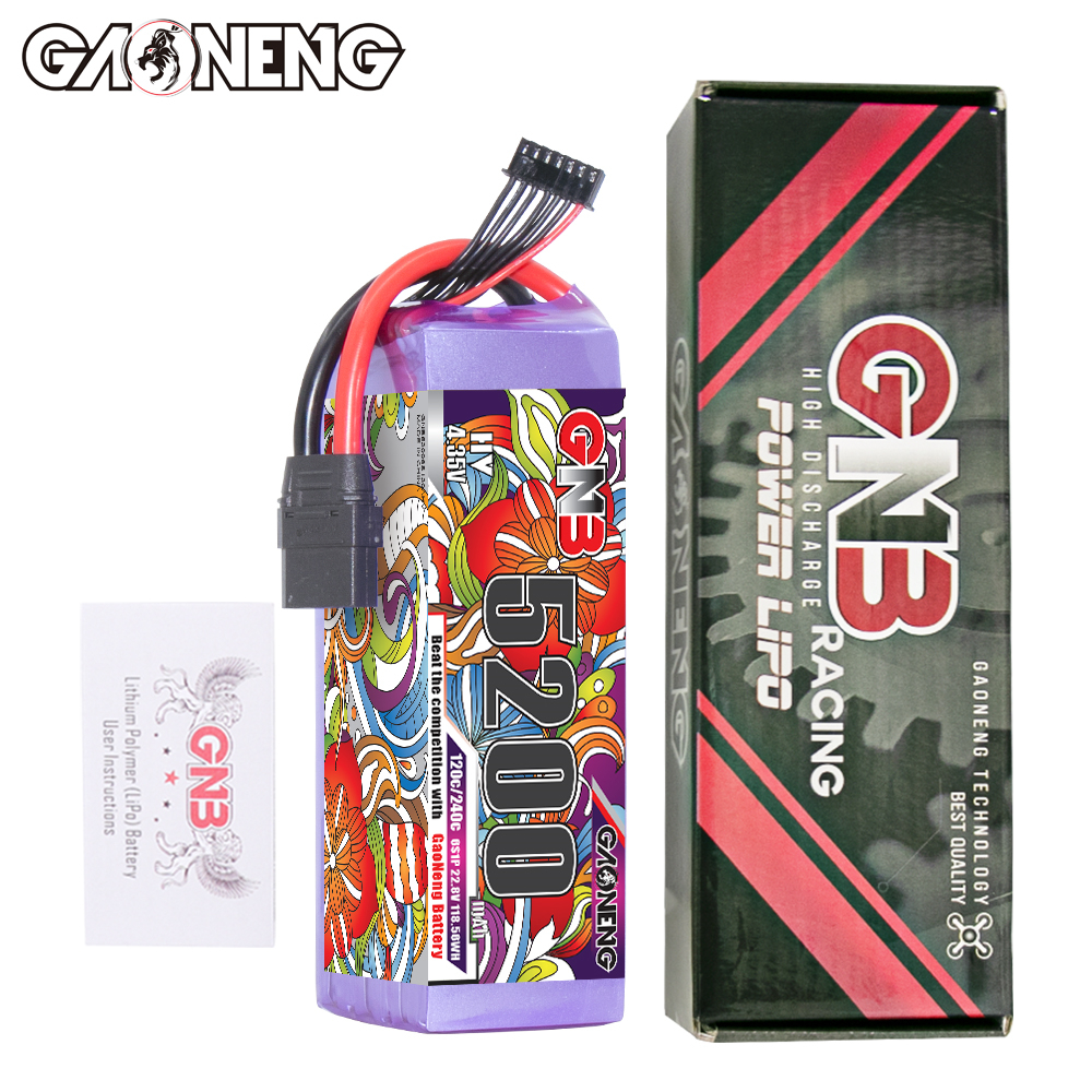 GAONENG GNB LiHV 6S 22.8V 5200mAh 120C LiPo Battery XT90