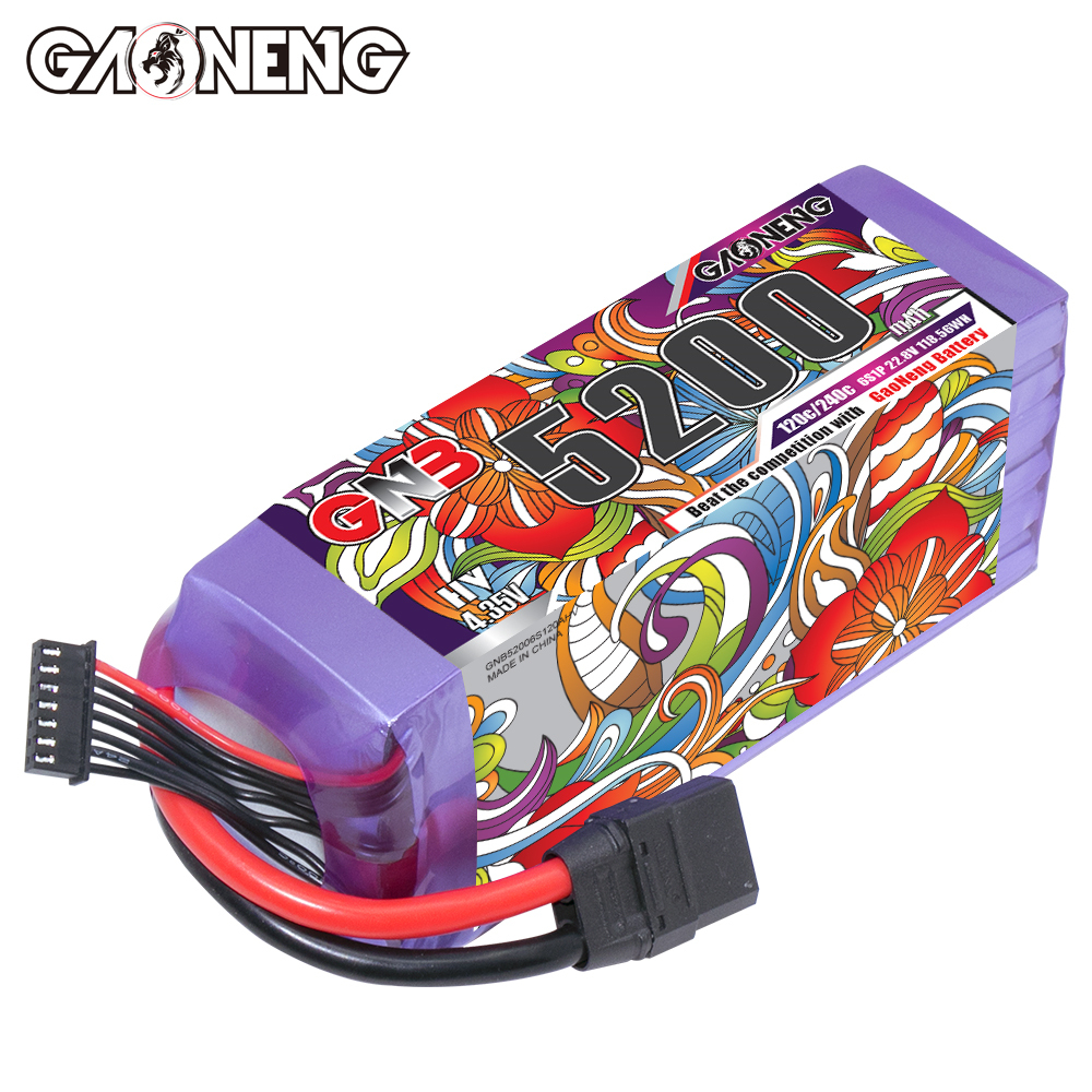 GAONENG GNB LiHV 6S 22.8V 5200mAh 120C LiPo Battery XT90