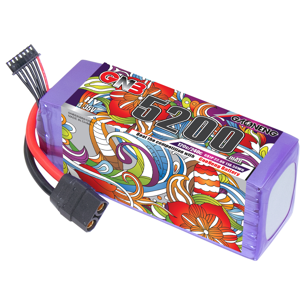 GAONENG GNB LiHV 6S 22.8V 5200mAh 120C LiPo Battery RC Car