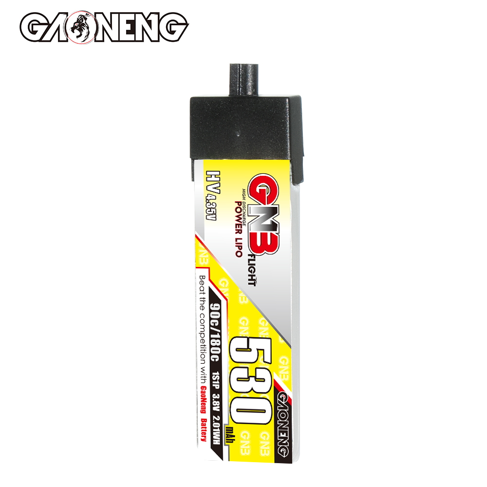 GAONENG GNB LiHV 1S 3.8V 530mAh 90C A30 Plastic Head LiPo Battery