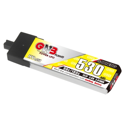 GAONENG GNB LiHV 1S 3.8V 530mAh 90C A30 Plastic Head LiPo Battery