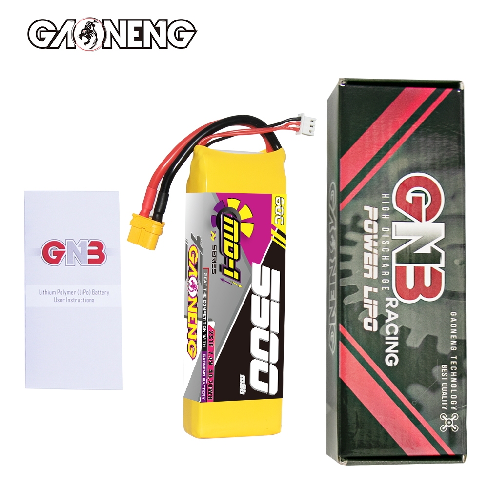 GAONENG GNB MD-1 Series 2S 7.4V 5500mAh 60C LiPo Battery XT60