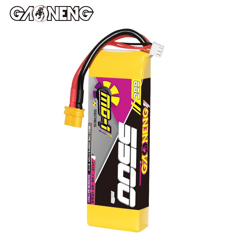 GAONENG GNB MD-1 Series 2S 7.4V 5500mAh 60C LiPo Battery XT60