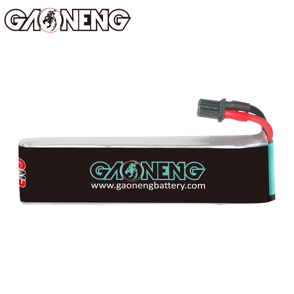 GAONENG GNB 1S 3.7V 550mAh 90C A30 Cabled LiPo Battery Long Type