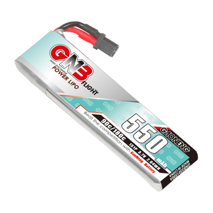 GAONENG GNB 1S 3.7V 550mAh 90C A30 Cabled LiPo Battery Long Type