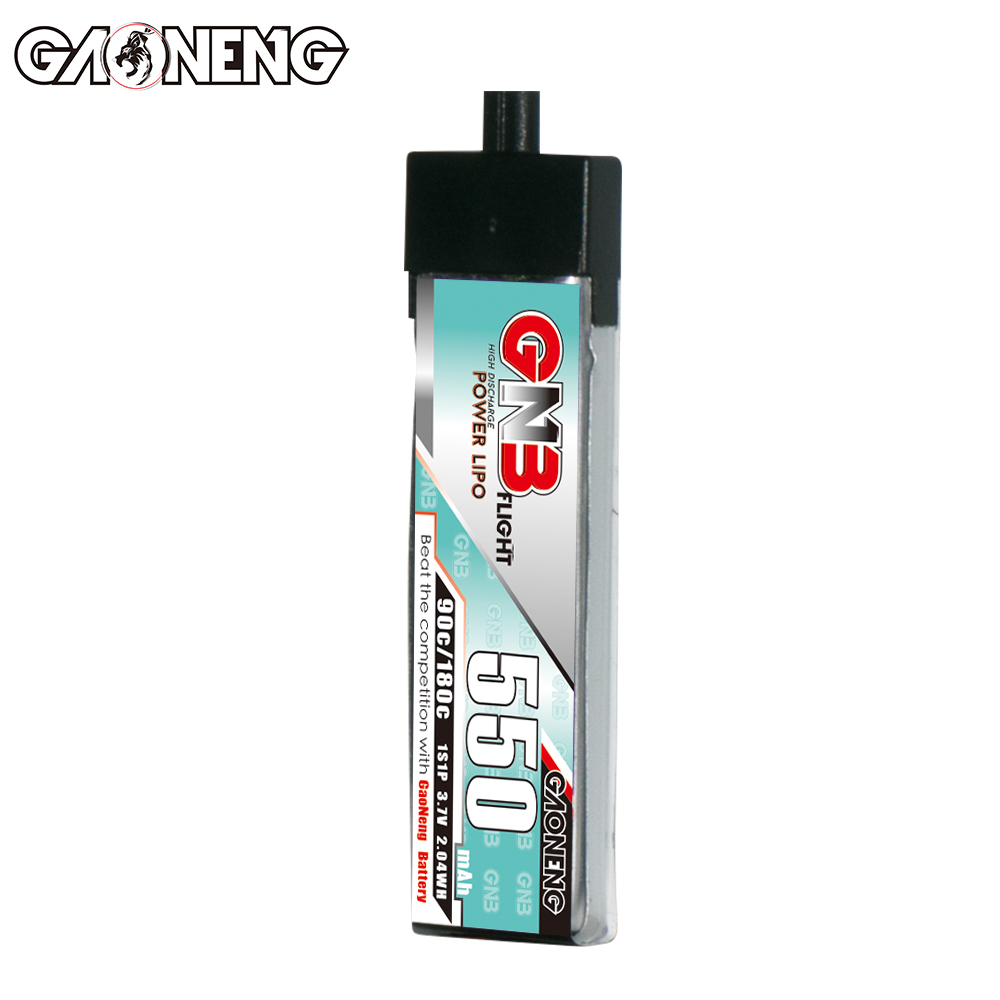 GAONENG GNB 1S 3.7V 550mAh 90C A30 Plastic Head LiPo Battery