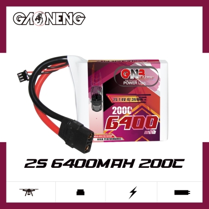 GAONENG GNB 2S 7.4V 6400mAh 200C LiPo Battery XT90