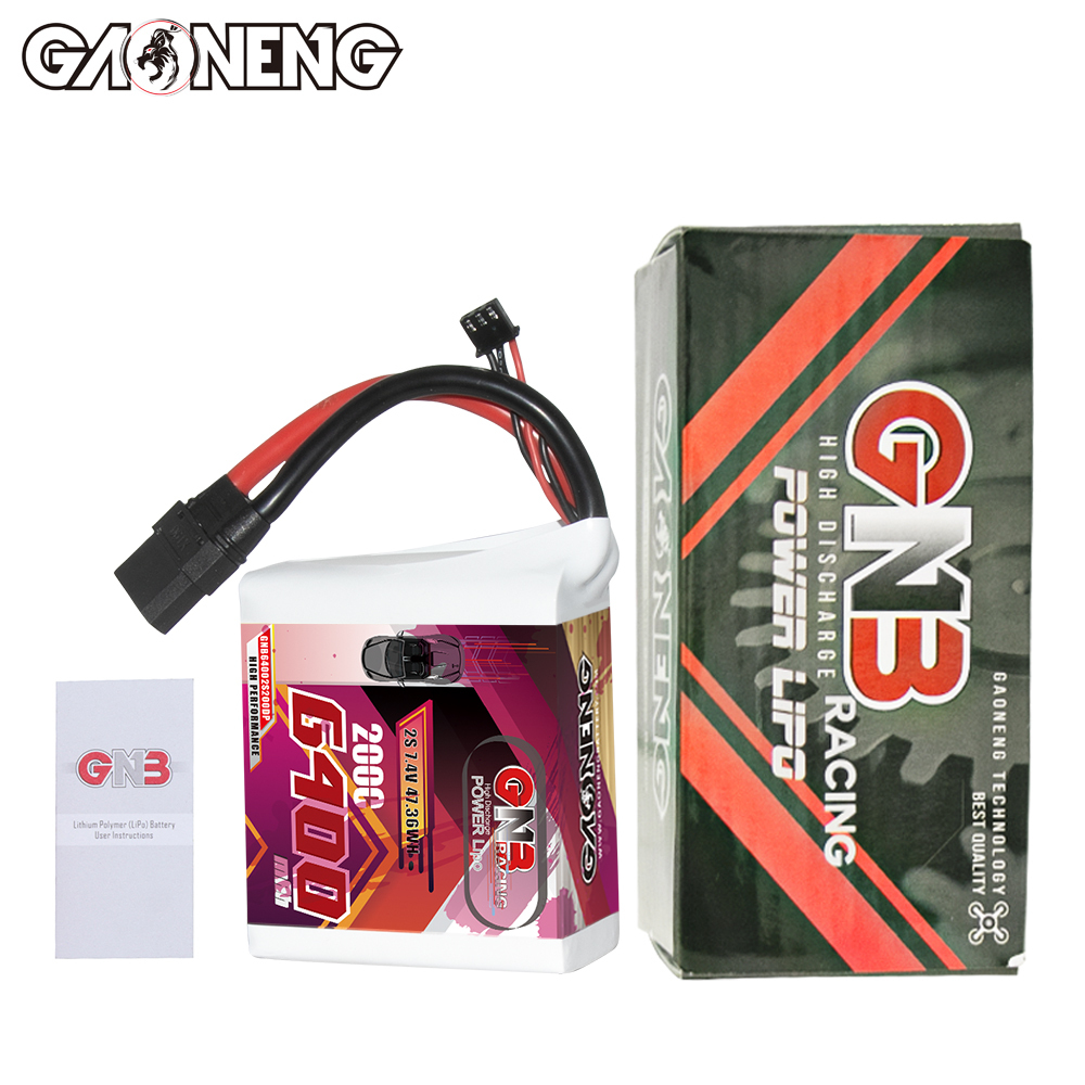 GAONENG GNB 2S 7.4V 6400mAh 200C LiPo Battery XT90