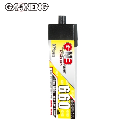 GAONENG GNB LiHV 1S 3.8V 660mAh 90C A30 Plastic Head LiPo Battery