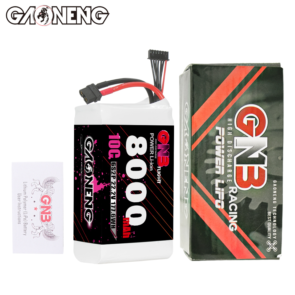 GAONENG GNB 6S 22.2V 8000mAh 10C XT60 Li-ion Battery made with Samsung 21700