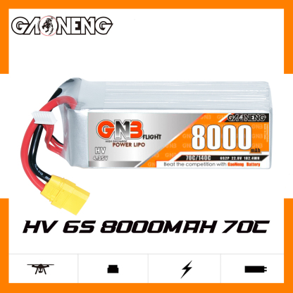 GAONENG GNB HV 6S 22.8V 8000mAh 70C LiPo Battery XT90
