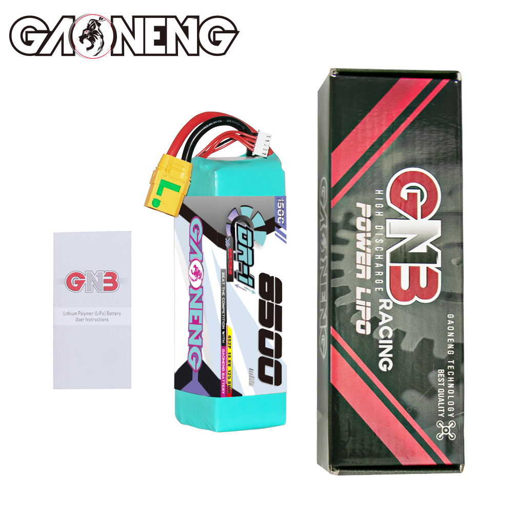 GAONENG GNB DR-1 Series 4S 14.8V 8500mAh 150C LiPo Battery XT90S Anti Spark