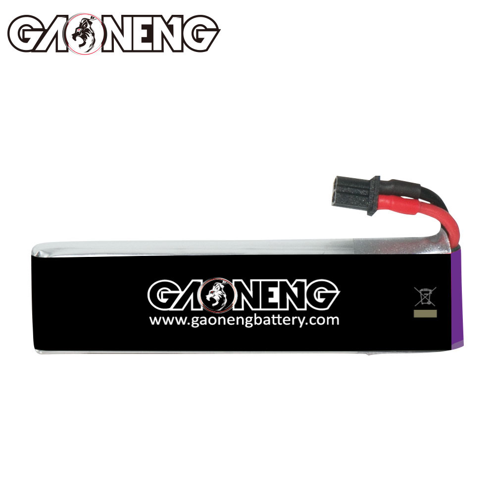 GAONENG GNB LiHV 1S 3.8V 850mAh 60C A30 Cabled LiPo Battery Long Range