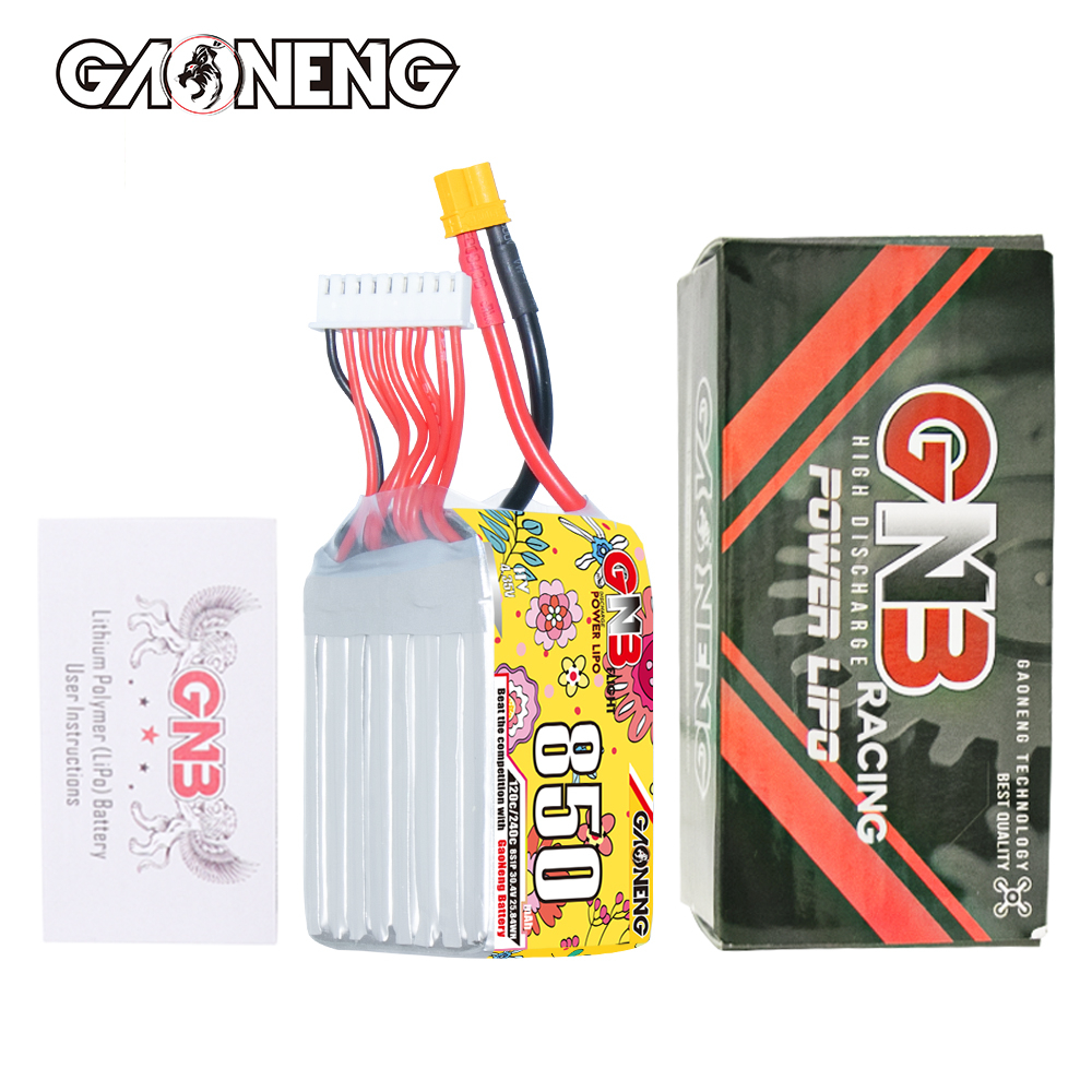 GAONENG GNB LiHV 8S 30.4V 850mAh 120C XT30 Connector LiPo Battery
