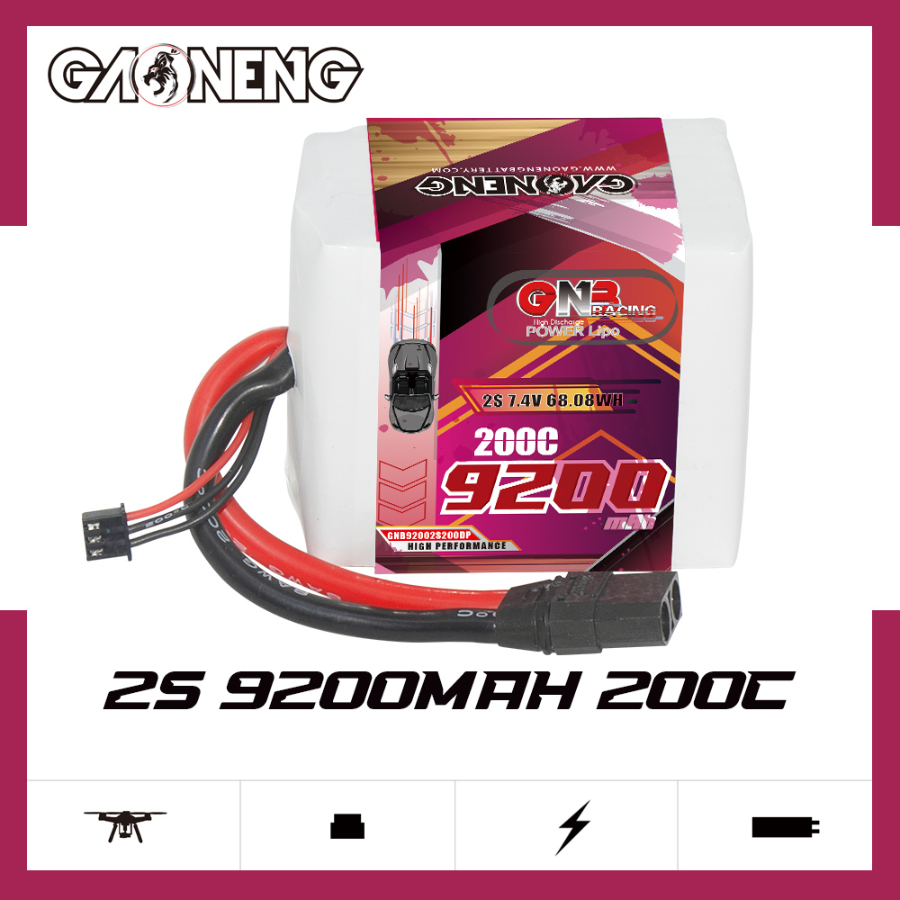 GAONENG GNB 2S 7.4V 9200mAh 200C LiPo Battery XT90