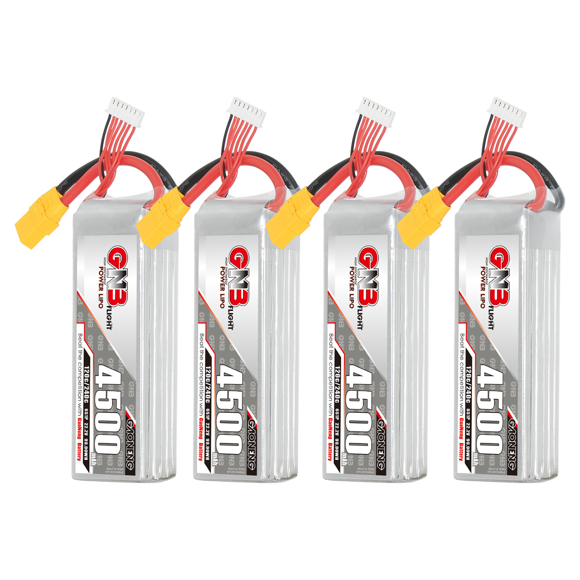 GAONENG GNB 6S 22.2V 4500mAh 120C LiPo Battery XT90