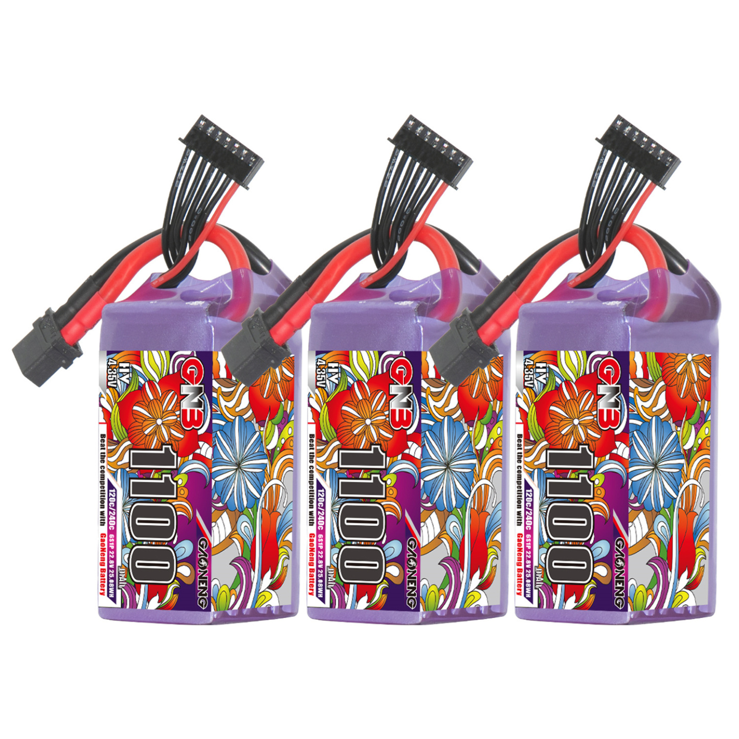 GAONENG GNB LiHV 6S 22.8V 1100mAh 120C XT60 LiPo Battery