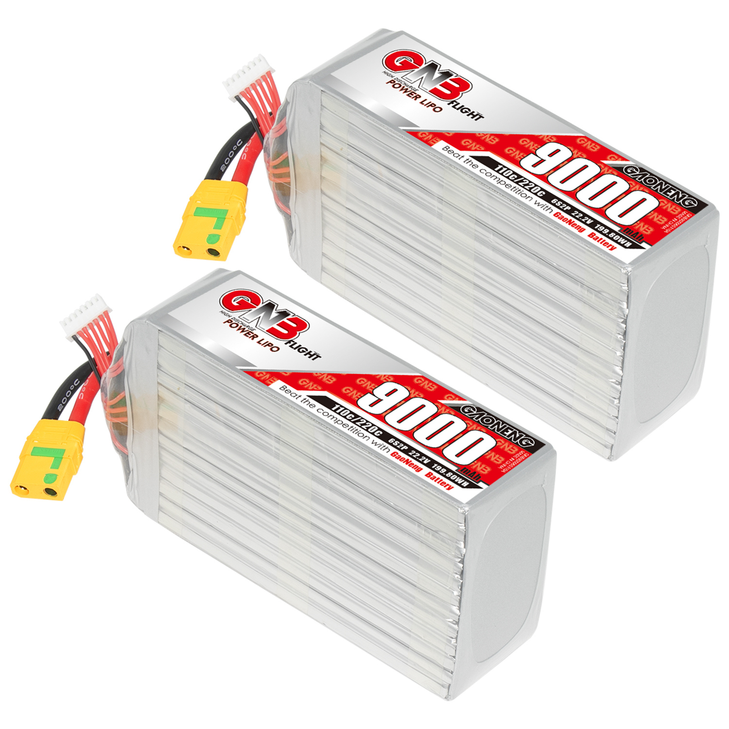 GAONENG GNB 6S 22.2V 9000mAh 110C RC LiPo Battery XT90S Anti Spark