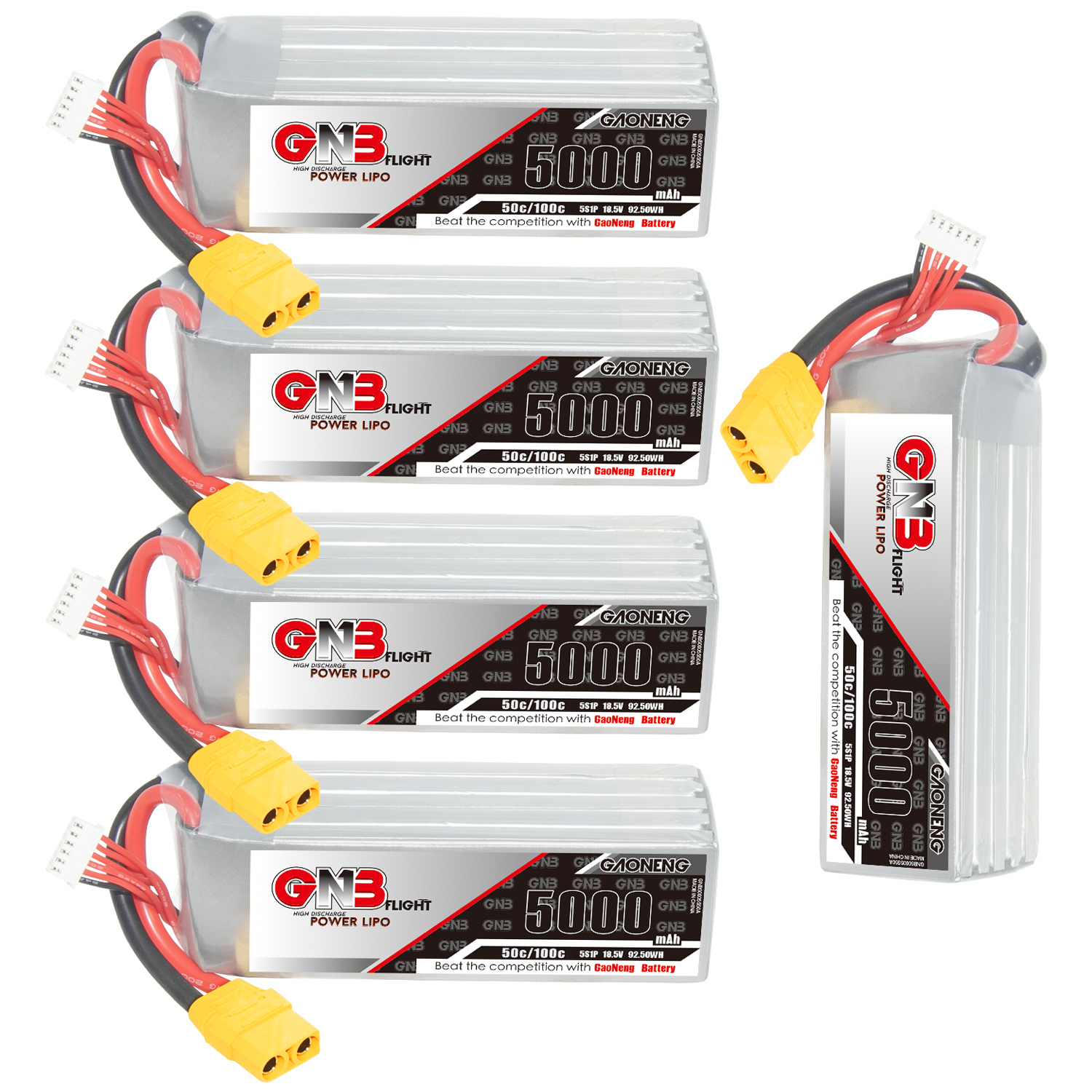 GAONENG GNB 5S 18.5V 5000mAh 50C LiPo Battery XT90