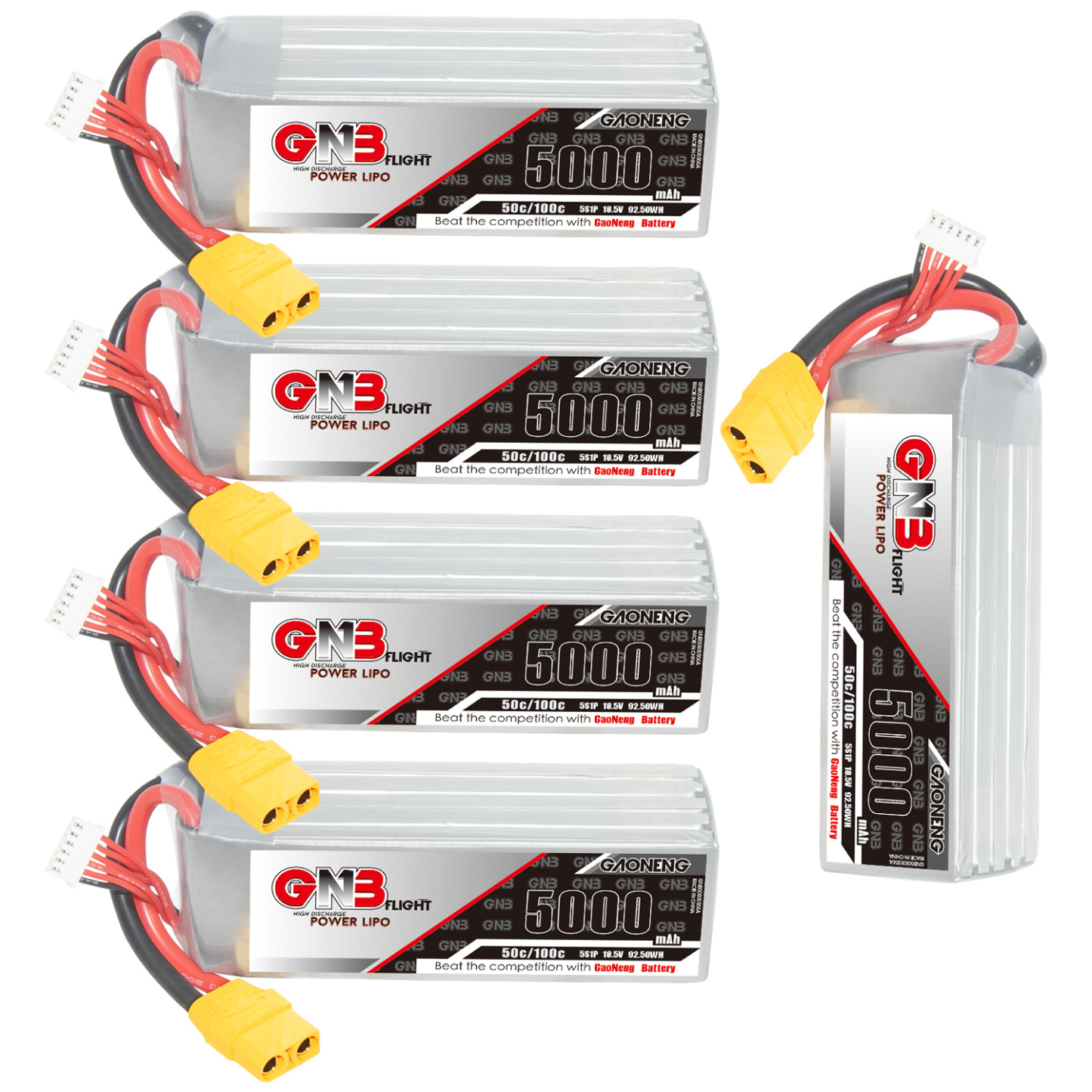 GAONENG GNB 5S 18.5V 5000mAh 50C LiPo Battery XT90