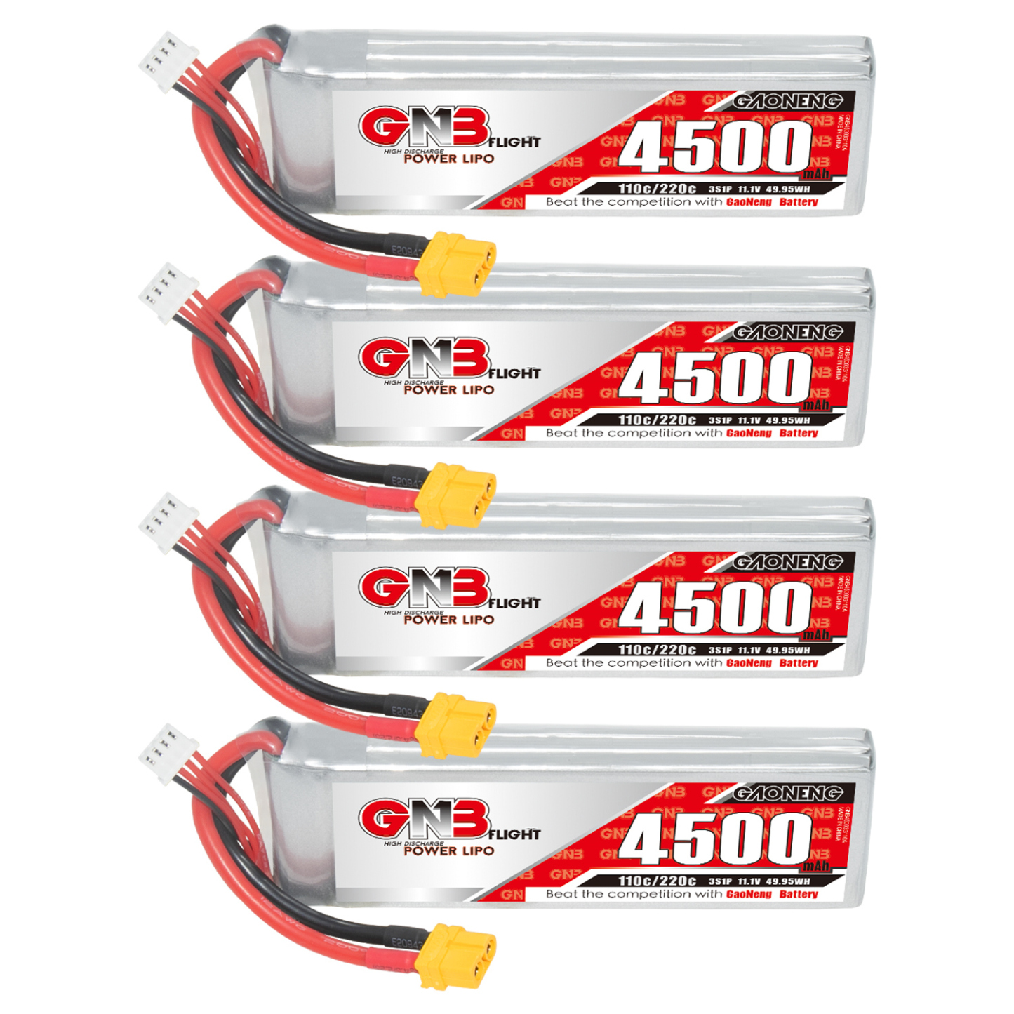 GAONENG GNB 3S 11.1V 4500mAh 110C LiPo Battery XT60
