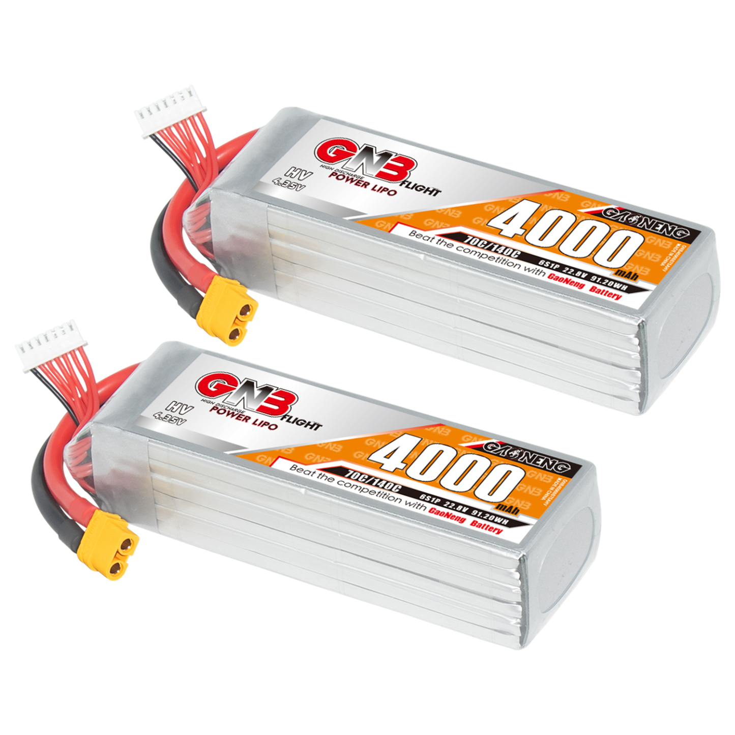 GAONENG GNB LiHV 6S 22.8V 4000mAh 70C LiPo Battery XT60