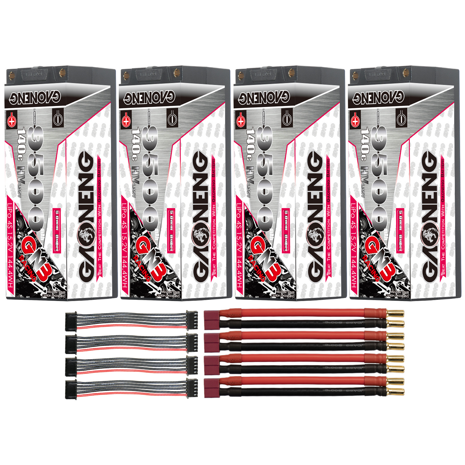 GAONENG GNB LiHV 4S 15.2V 9500mAh 140C 5mm Bullet Hard Case LiPo Battery