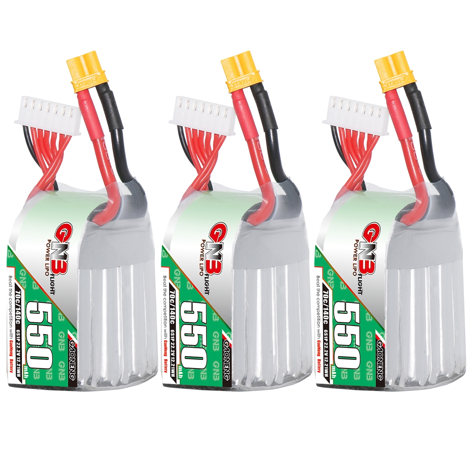 GAONENG GNB 6S 22.2V 550mAh 70C XT30 LiPo Battery