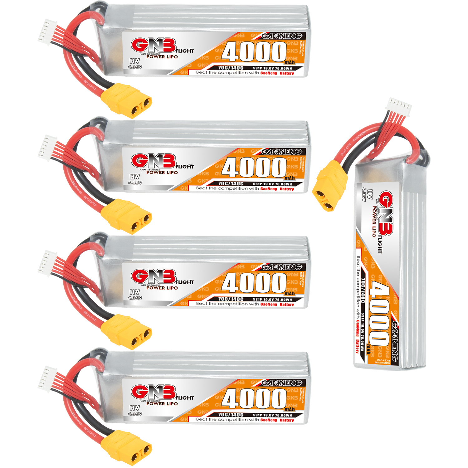 GAONENG GNB LiHV 5S 19V 4000mAh 70C LiPo Battery XT90