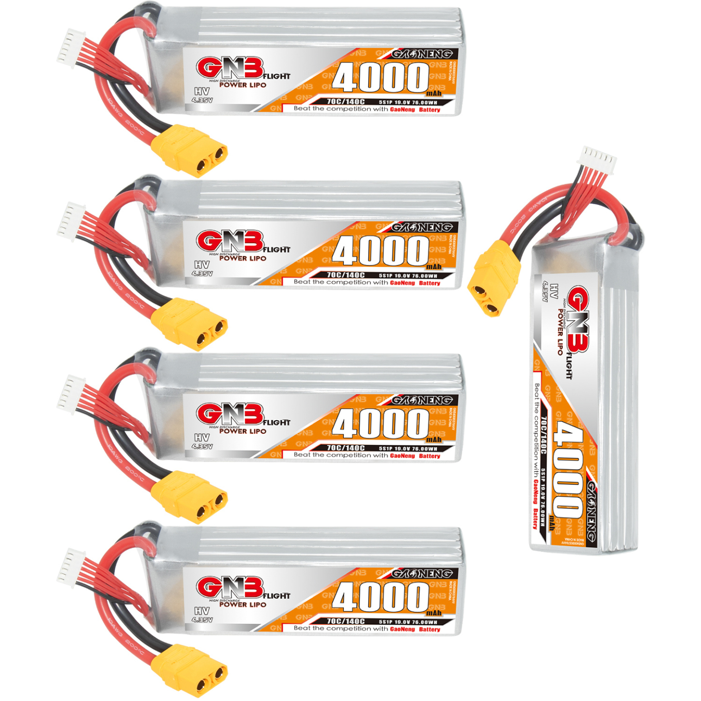 GAONENG GNB LiHV 5S 19V 4000mAh 70C LiPo Battery XT90