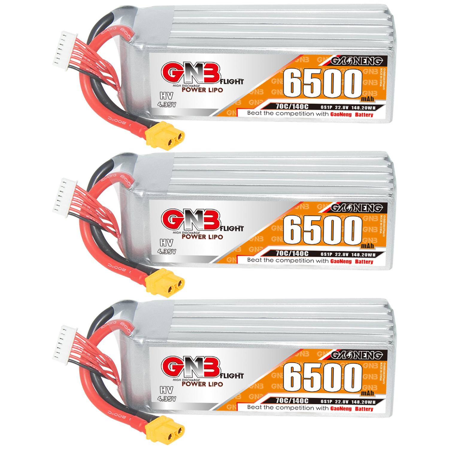 GAONENG GNB HV 6S 22.8V 6500mAh 70C LiPo Battery XT60