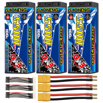GAONENG GNB 4S 14.8V 5500mAh 100C 5mm Bullet Hard Case LiPo Battery