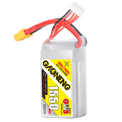 2PCS - GAONENG GNB 4S 14.8V 1550mAh 100C XT60 LiPo Battery