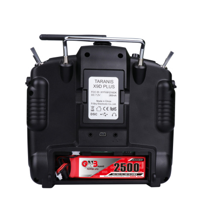 2PCS - GAONENG GNB 2S 7.4V 2500mAh 5C LiPo Battery for Frsky NEW 2019 X9D plus