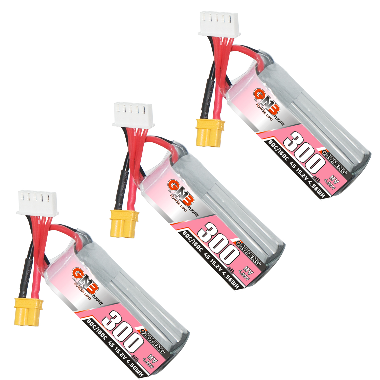 GAONENG GNB LiHV 4S 15.2V 300mAh 80C XT30 LiPo Battery