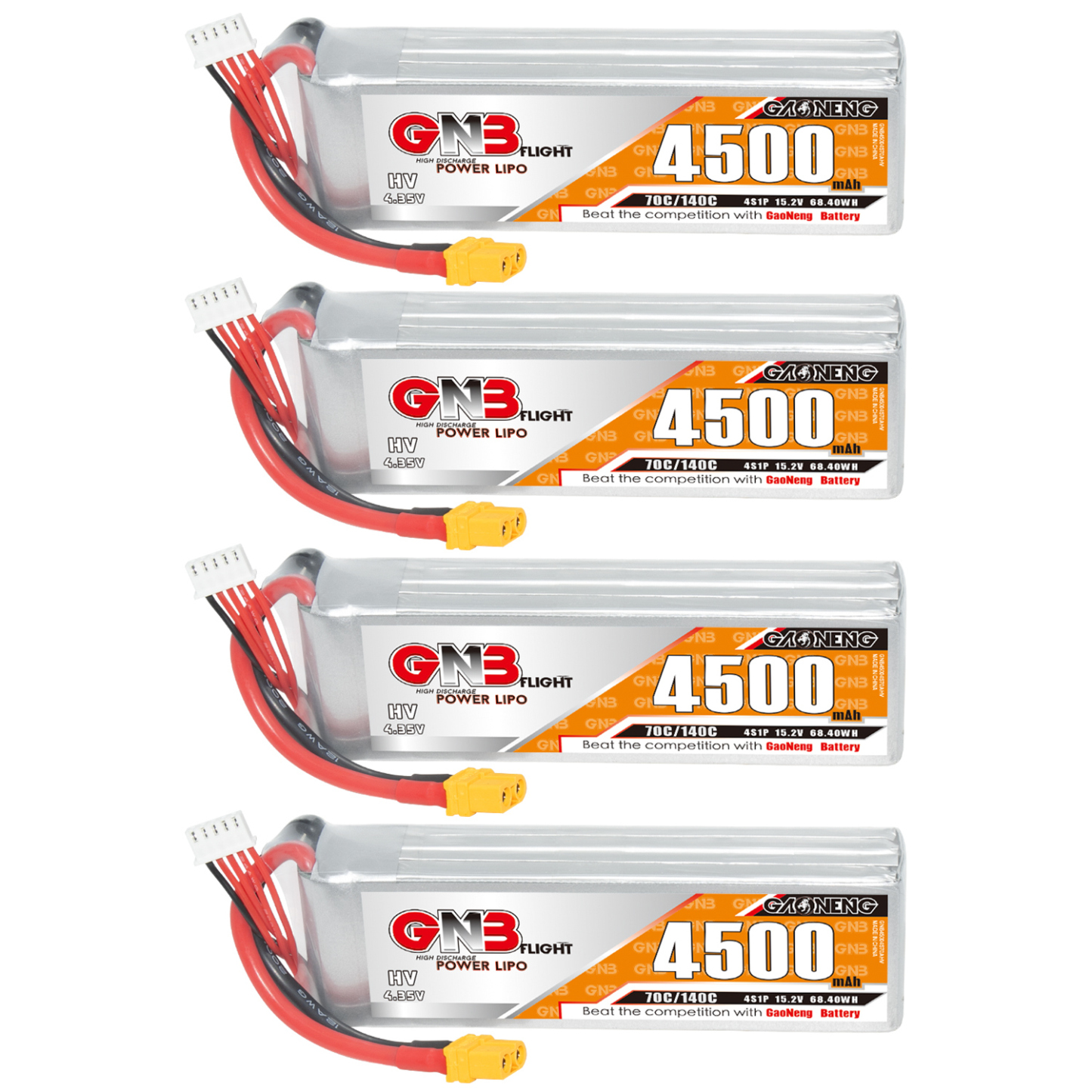 GAONENG GNB LiHV 4S 15.2V 4500mAh 70C LiPo Battery XT60
